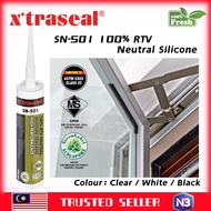 【100% Fresh Stock】xtraseal SN-501 100% RTV Neutral Silicone Sealant / silicon / black / white / clea