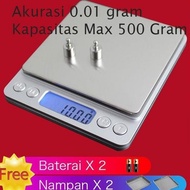 Timbangan Digital Akurasi 0.01 Gram Max 500 Gram 0,01 0.01G Emas Bumbu