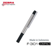 ZEBRA Mini F-301 Pen 0.7mm Stainless Steel Barrel Ballpoint Pen In Compact Shape