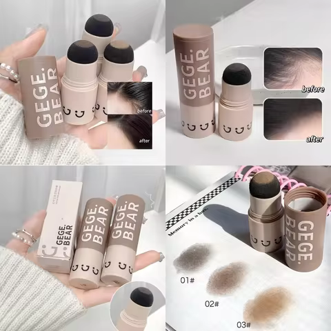 Gege Bear Waterproof Hair Shadow Powder Women Men Hair Concealer Natural Cove Hairline Shadow Stick