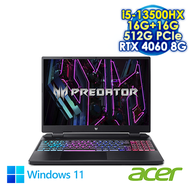 【記憶體升級特仕版】ACER Predator Helios Neo 16 PHN16-71-56ZU 黑 16吋電競筆電 (WUXGA IPS 165Hz/Intel i5-13500HX/16G+16G DDR5/512G PCIE SSD/NVIDIA RTX 4060 8G/WIN 11)