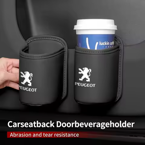 Car Door Water Cup Storage Box Thermos Cup Bin Interior Sticker For Peugeot 407 508 2008 5008 106 20