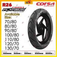 CORSA Platinum R26 Tyre [TAHUN 2021] 70/80/90/100/110/120/130 - 17/14 inch