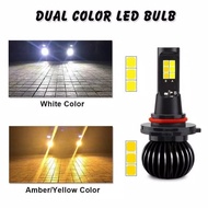 Led Headlamp dual color H4 H1 H3 H7 H9 H8 H11 Hb4 HB3 9005 9006 1pair