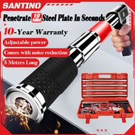 SANTINO Manual Steel Nail Gun【Free 20PCS Nails】Portable Tufting Gun Rivet Gun Set Concrete Tufting Rivet Tool Fastening Pipe Clamp Round Cap Nail Ceiling Artifact Tool