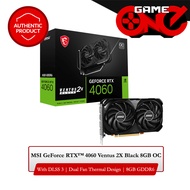 MSI GeForce RTX™ 4060 Ventus 2X Black 8GB OC Graphics Card