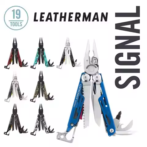 LEATHERMAN - SIGNAL Camping Multitool with Hammer, and Emergency Whistle - 10 Colors