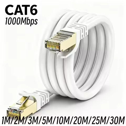 Cat 6 Ethernet Cable LAN Network Cable Internet & Network Connection Cable - Supports Cat 6 Network