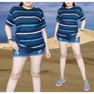 3PCS ASSORTED UNISEX STRIPE TSHIRT UP TO 3XL