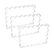 alwaysonline Gugxiom 5x7 Inch Clear Acrylic Scalloped Picture Frames Magnetic Photo Thickened for De