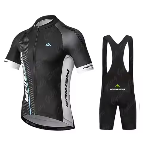 2025 Cycling Jersey Set Merida Summer Short Sleeve Breathable Men's MTB Bike Cycling Clothing Maillo