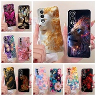 For Oneplus Nord CE4 Case CPH2613 Cute Lion Fashion Painted Cover Soft Slim Phone Case For Oneplus N