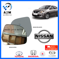 kaca spion Nissan almera Refill kaca cermin cembung Nissan almera kanan atau kiri bisa COD tanpa frame atau binkai hitam