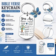 Bible verse stainless steel Keychain