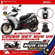 NVX Cover Set for NVX V2 ( Matt Silver + Gold Strike 2024) 100% ORIGINAL YAMAHA VIETNAM AEROX NVX 155