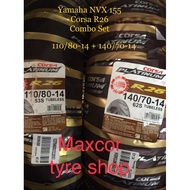 2024 Corsa R26 Yamaha NVX 155 Combo Set (110/80-14 + 140/70-14)(2pcs tyres)