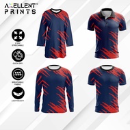 Axellent Parametric Jersey jersi baju custom nama lengan panjang pendek muslimah polo collar familyP