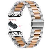 22mm 26mm Quickfit Dây đeo bằng thép không gỉ Đồng hồ thông minh cho Garmin Fenix 8 51mm 47mm Vòng t