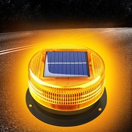 Solar Warning Light Strobe Car Warning Light Night Safety Warning Flashing Light Magnet Suction Ceil