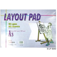 A3 Layout Pad - 60gsm - 40's - S-LP 3042