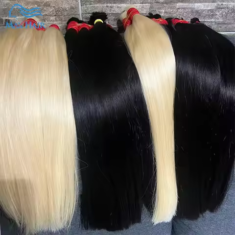 Maxhair No Weft 613 Human Hair Weave Blonde Straight Human Hair 1B 613 Ombre Blonde Vietnamese Strai
