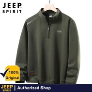 JEEP SPIRIT Men's autumn and winter pullover casual hoodie, loose and versatile