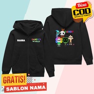 Dandy_s World 02 Kids Zipper Hoodie Jacket Boys & Girls Zipper Jacket/ Custom Name Dandy_s World 02