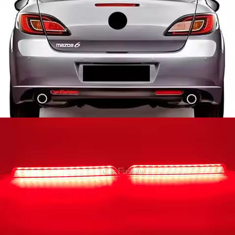 Car LED bumper Reflectors taillight rear stop Fog lamp For Mazda2 sedan DE Mazda3 BK Mazda6 GH mazda