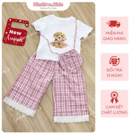 Set Girls' Ruffled Army Set with Bag Size 14-26kg KM2526B