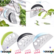 CUCKO Herb Cutter Stripper, Stainless Steel Multifunctional Vanilla Vegetable Greens Leaf Remover,  