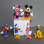 9-11 Cm Disney Cartoon Large Minnie  Mickey Mouse  Figures Toys Set Goofy Wedding Cake Decoration Action Wedding Gift