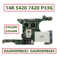 DA0R08MB6E2 DA0R08MB6E4 For Dell Inspiron 14R 5420 7420 P33G Laptop Motherboard With GT630M GT640M G