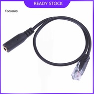 FOCUS 20cm 35mm OMTP Smartphone Headset to 4P4C RJ9/RJ10 Phone Adapter Cable Cord