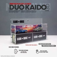 DUO KAIDO V2S2 KOTAK ACRYLIC Mini GT Acrylic Display Box for 1:64 Diecast Car Model Display( INNO64 