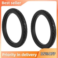 2PCS 16 Inch 16 X 1.75 Bicycle Solid Tires Bicycle Bike Tires Cycling Tyre Black