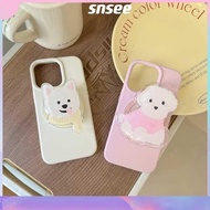 magsafe popsocket popsocket Snsee|korean ins style cute puppy transparent epoxy retractable mobile phone magsafe magnetic suction airbag holder