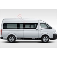 Car Door Side Stickers For Toyota Hiace 200 300 Van Tuning Accessories Auto MPV Vinyl Film Decal Bus
