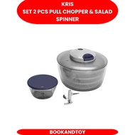 Kris Set of 2 Pull Chopper & Salad Spinner
