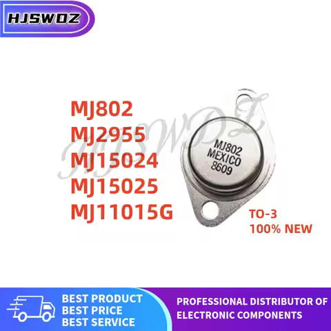 2Pcs 100% New MJ802 MJ2955 MJ15024 MJ15025 MJ11015G TO-3 power triode transistor