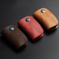 BMW Car Key Case F10 F30 F31 F20 E36 E39 F48 Z4 X1 Oil Wax Cowhide Key Case Genuine Leather Key Case