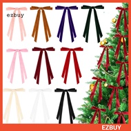 {ezbuy.my1}12 Pcs Velvet Christmas Ribbon Bows 6" x 8" Vintage Wreath Bows Christmas Ornament for Xm