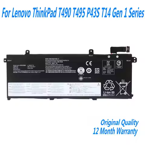 NEW L18C3P72 L18M3P74 Laptop Battery For Lenovo ThinkPad T490 T495 P43S T14 Gen 1 Series L18M3P73 L1