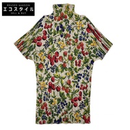 Pleats Please PP41-JK682 Multicolor Fruit Print Short Sleeve Cutsew, Size 3 [Used]