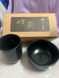 皇瓷 竹炭元氣餐具 （碗+杯子）