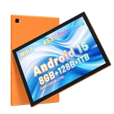 Android 15 Tablet 10 Inch Octa Core 8GB(4+4 Expand) RAM 128GB ROM 5000mAh 1280x800 IPS HD WiFi 2.4G/