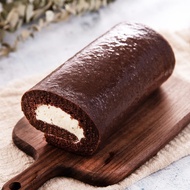 [i3微澱粉] 巧克力鮮奶油蛋白蛋糕捲 (500g/條) (蛋奶素) -1條