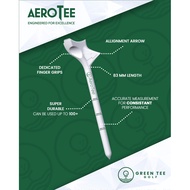 AeroTee Ultimate Ultra-Distance Golf Tee for Driver/Wood/Iron Tee Add Distance FlightPath Golf Tee