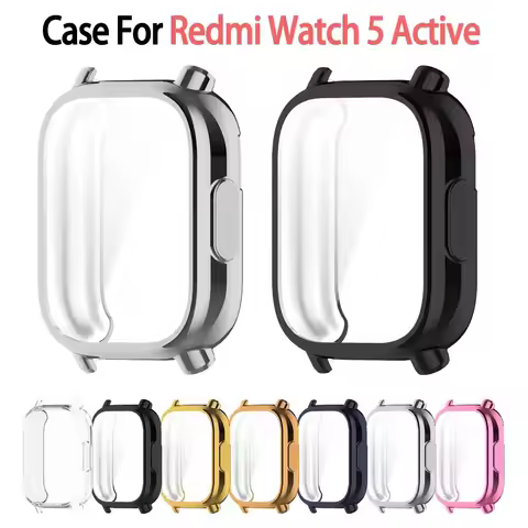 TPU Screen Protector Cover For Redmi Watch 5 Active Smartwatch Case Protective Shell For Redmi Watch