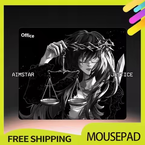Aimstar Justice Mousepad E-sports Smooth FPS Gaming Mouse pad 4mm Non-Slip Gaming Accessories APEX V
