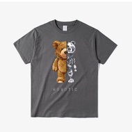 New Funny Teddy Bear Robot Tshirt Men Robotic Bear Shirt Casual Clothes Men‘s Fashion Clothing Cotton T-Shirt Tee Top XS-4XL-5XL-6XL